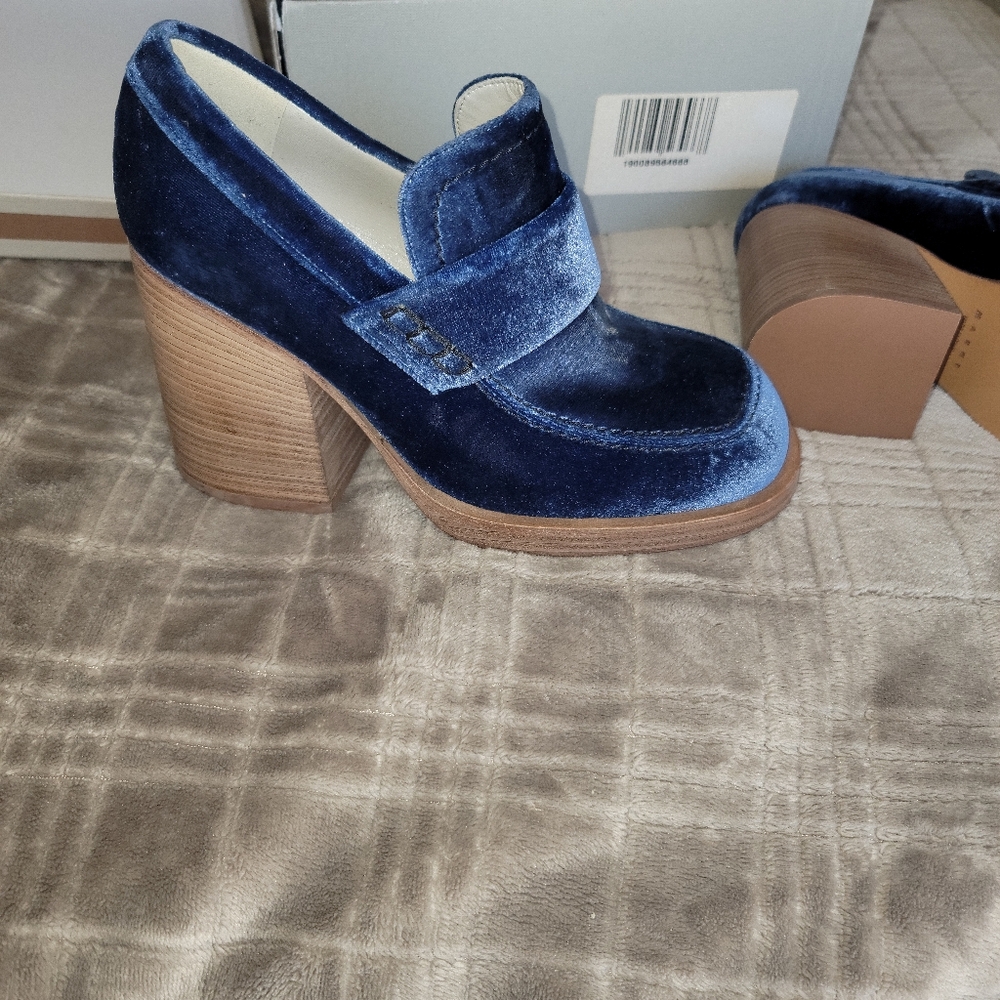 Marni Velvet high heel Loafers
